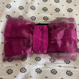 Betsey Johnson wrist strap clutch